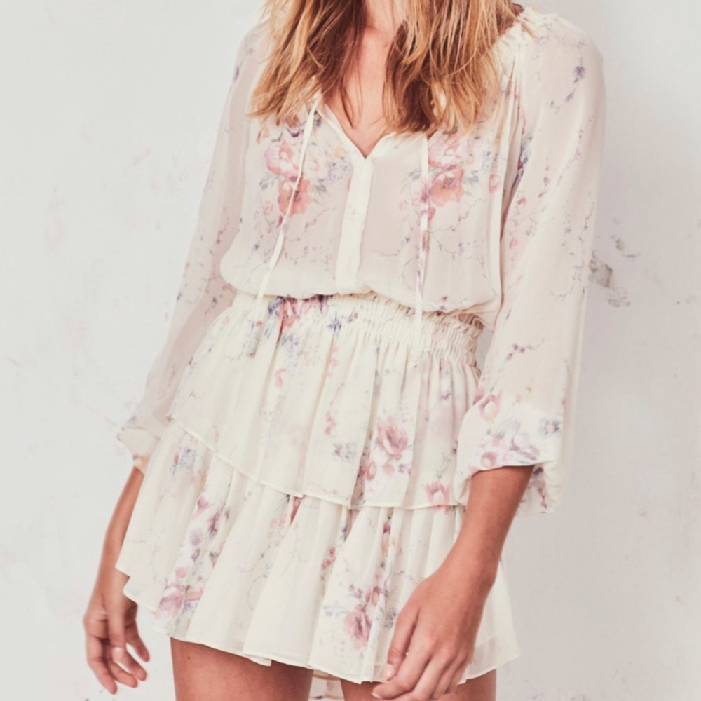 LOVESHACKFANCY POPOVER DRESS